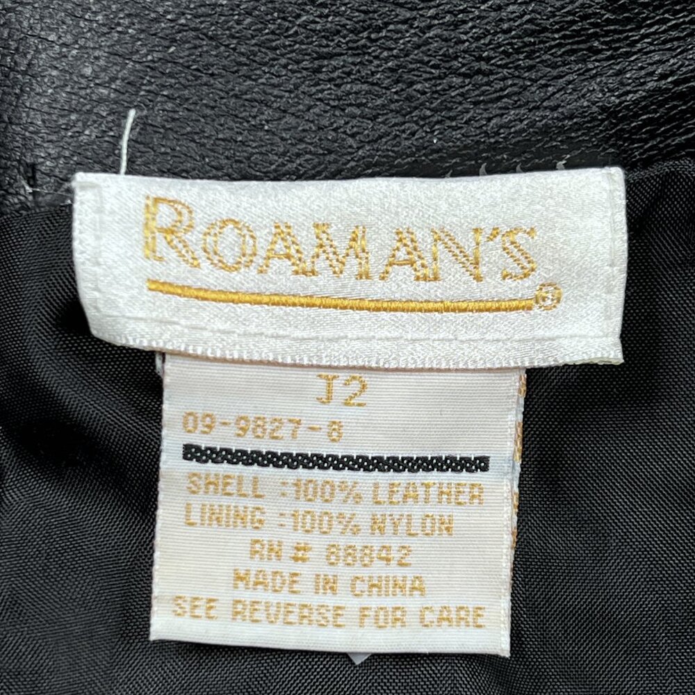 ‘80s Vintage Leather‎ Power Suit Jacket Stretch Slit Skirt Approx Sz 3XL NWOT - Picture 9 of 12